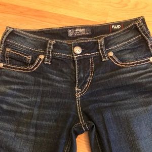 Suki Silver Jeans midrise straight leg